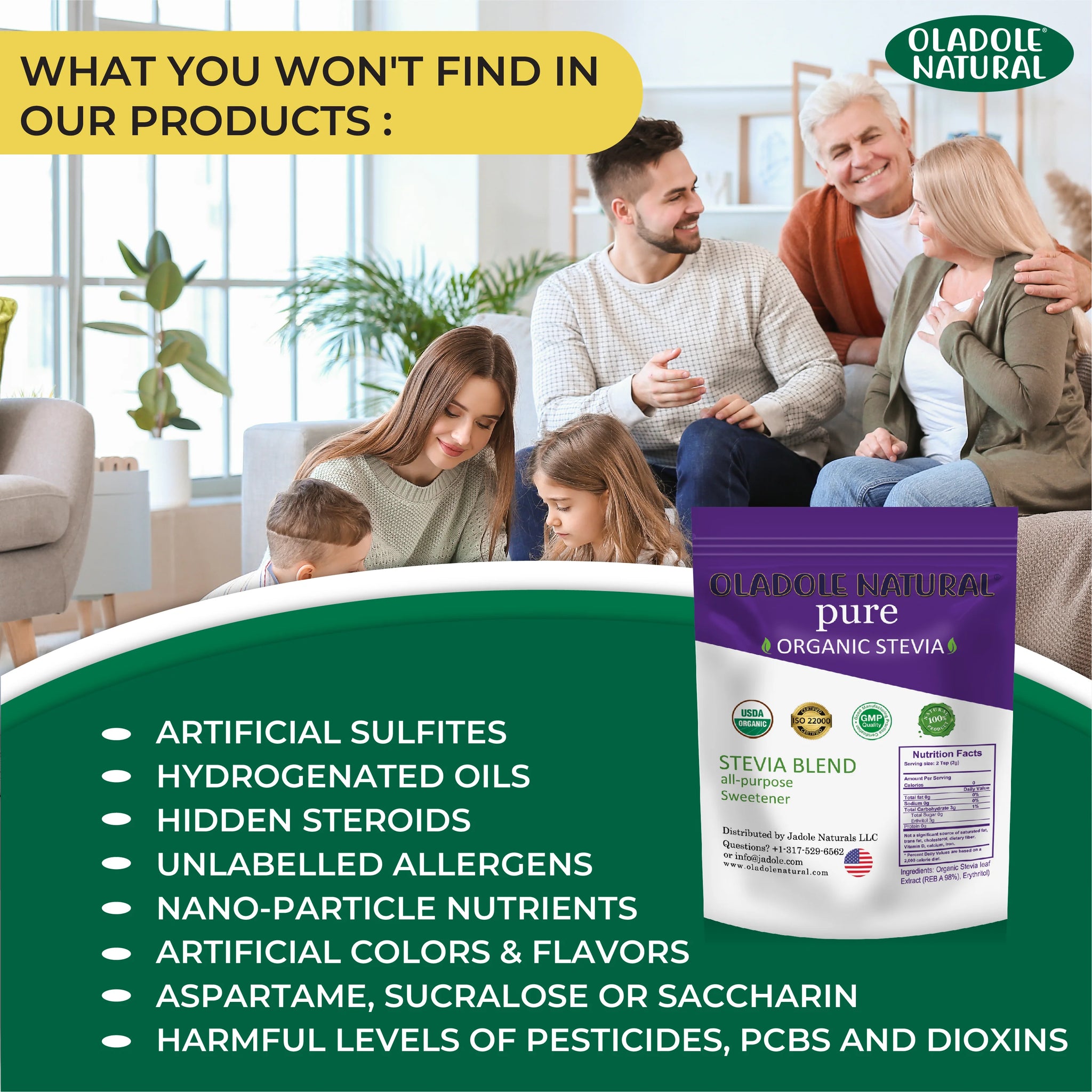 Organic Stevia Sweetener Blend 200 g