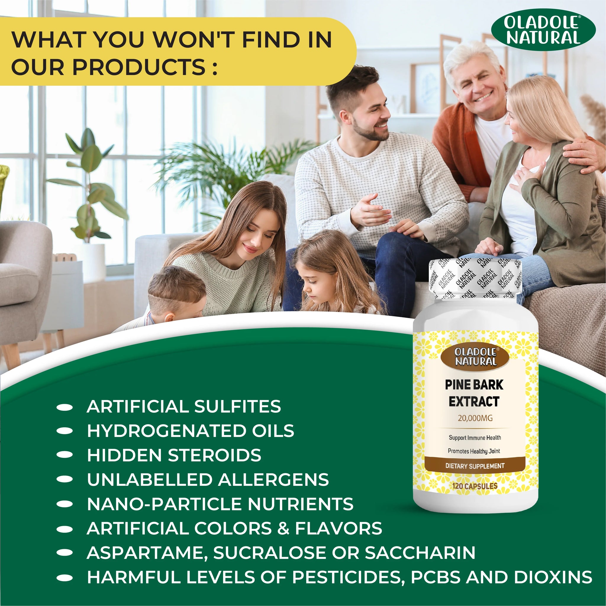 Natural Pine Bark Extract 20,000 mg