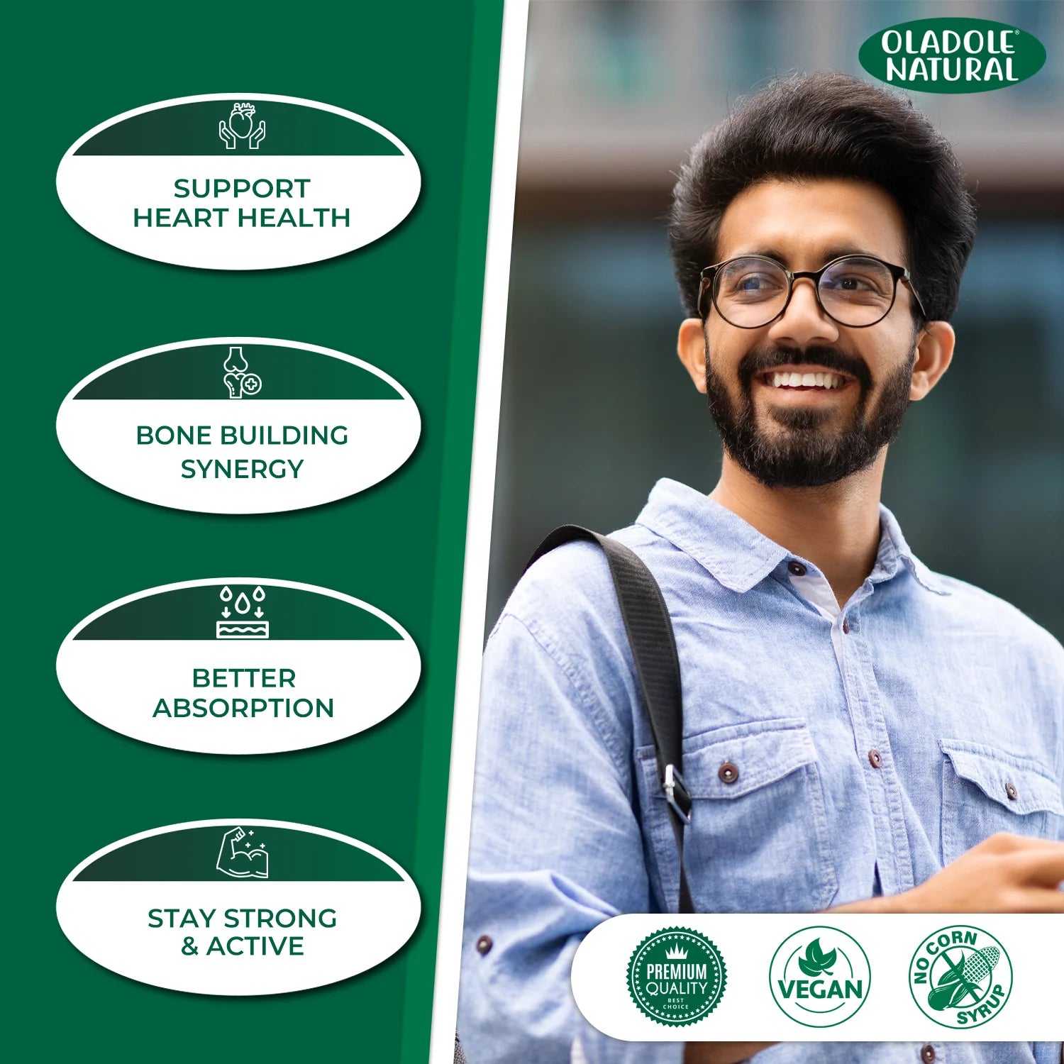 Plant Based Calcium with Magnesium, Zinc & Vitamins 