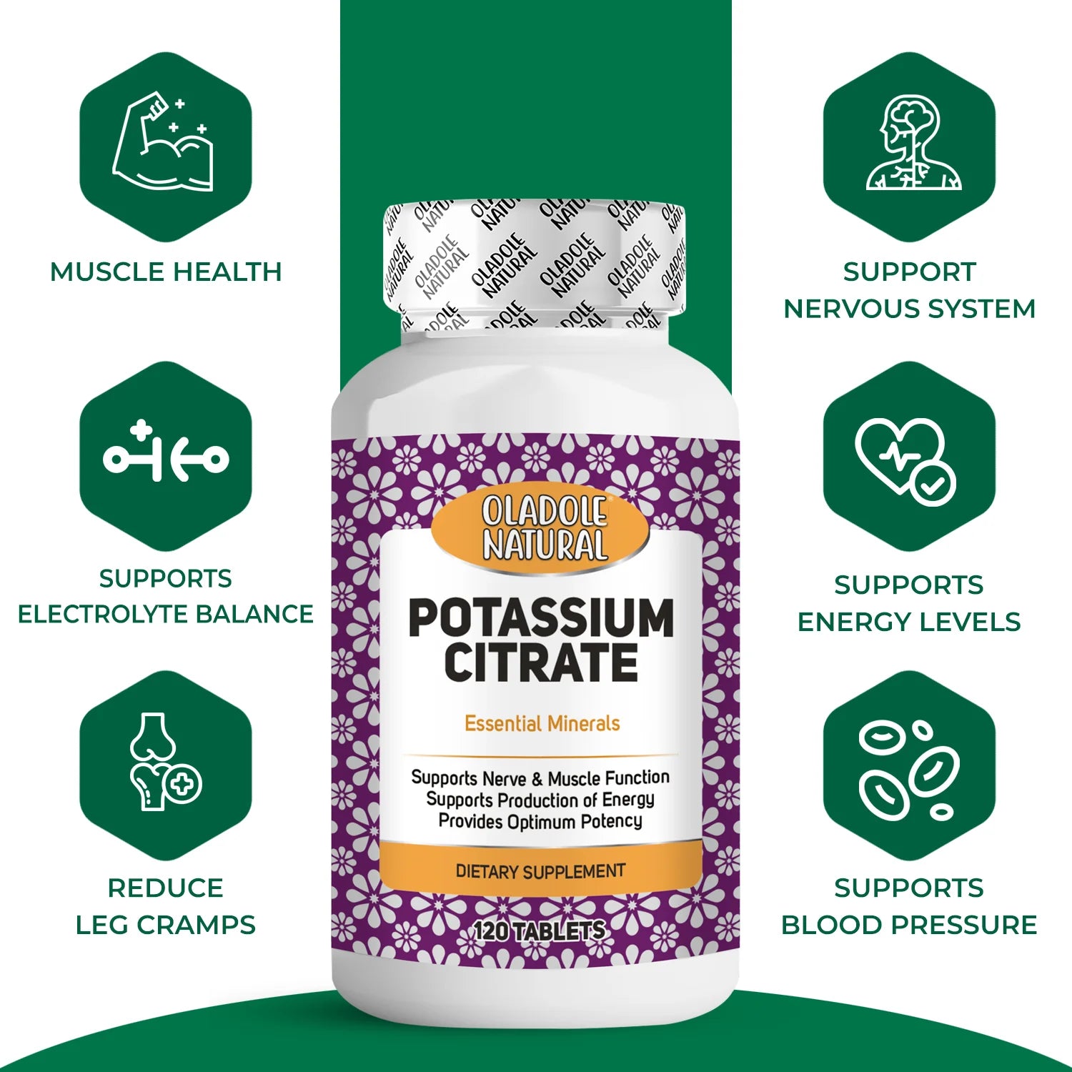 Potassium Citrate 99 mg - 120 Tablets