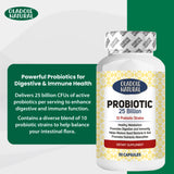  Probiotic, 25 Billion 10 Probiotic Strains, 50 Capsule