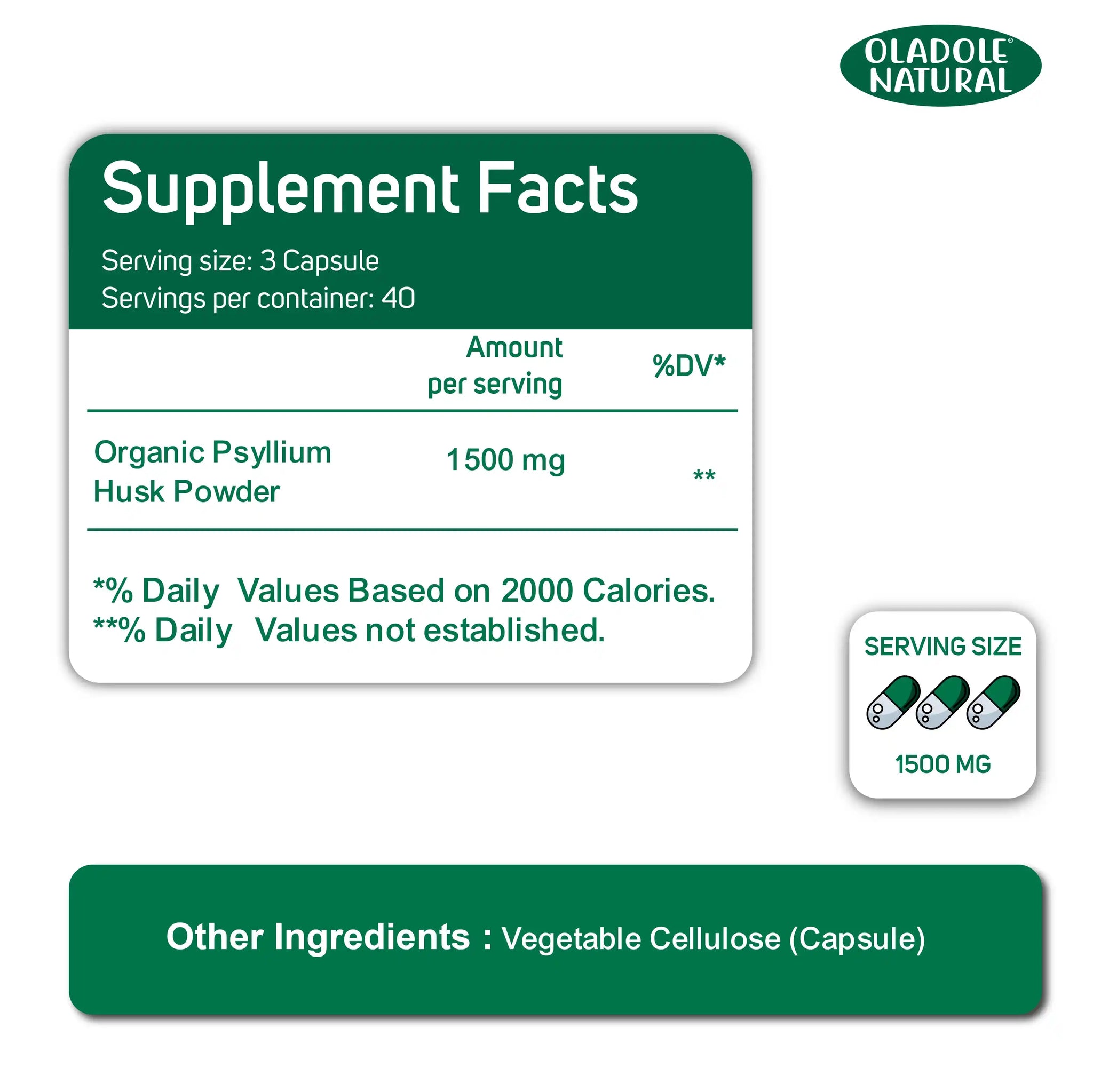 Psyllium Husk 1500 mg