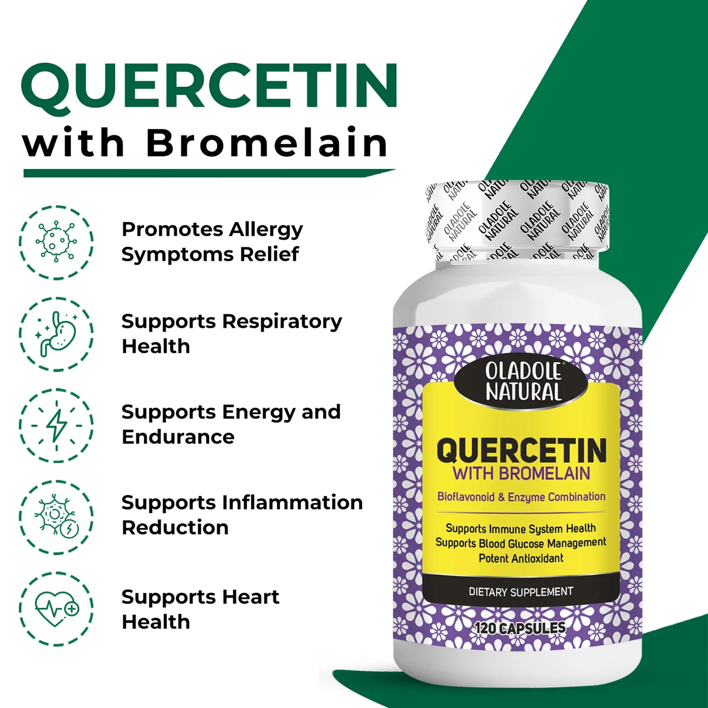 Quercetin With Bromelain 120 capsules