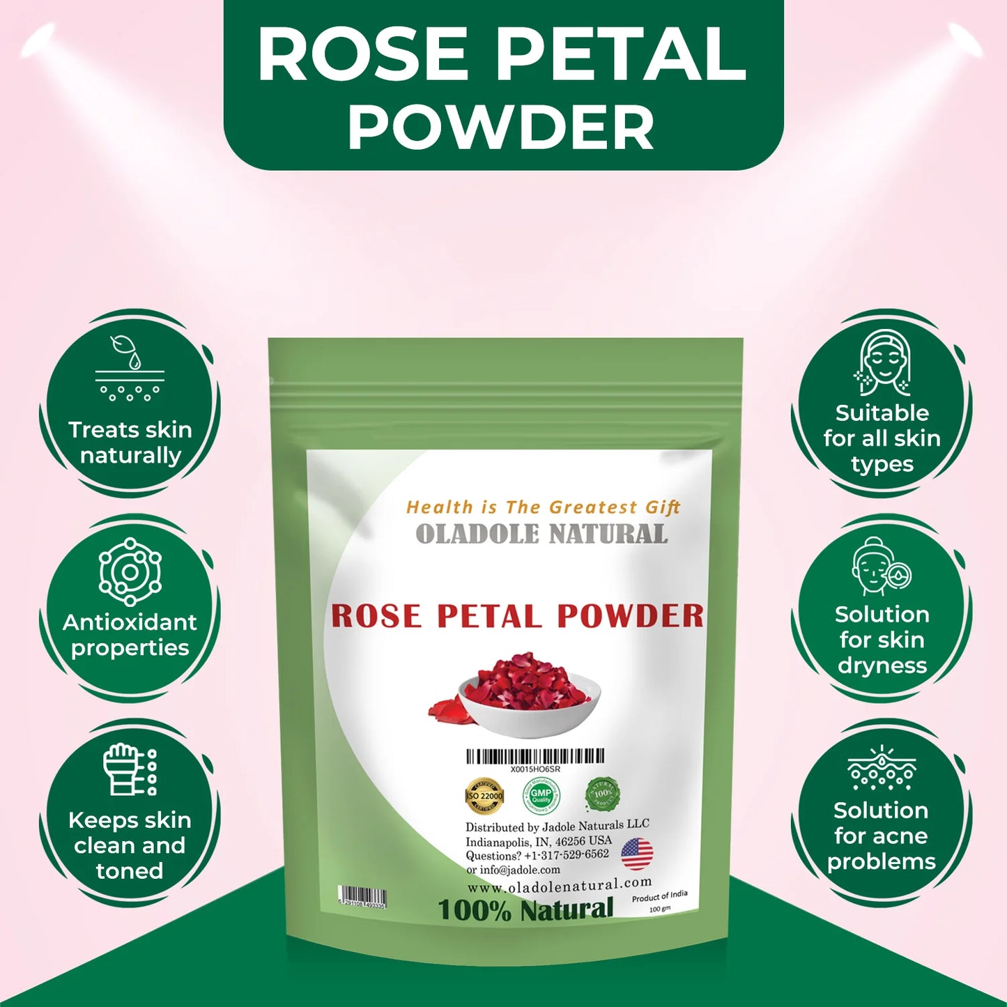 Rose Petal Powder 100 g