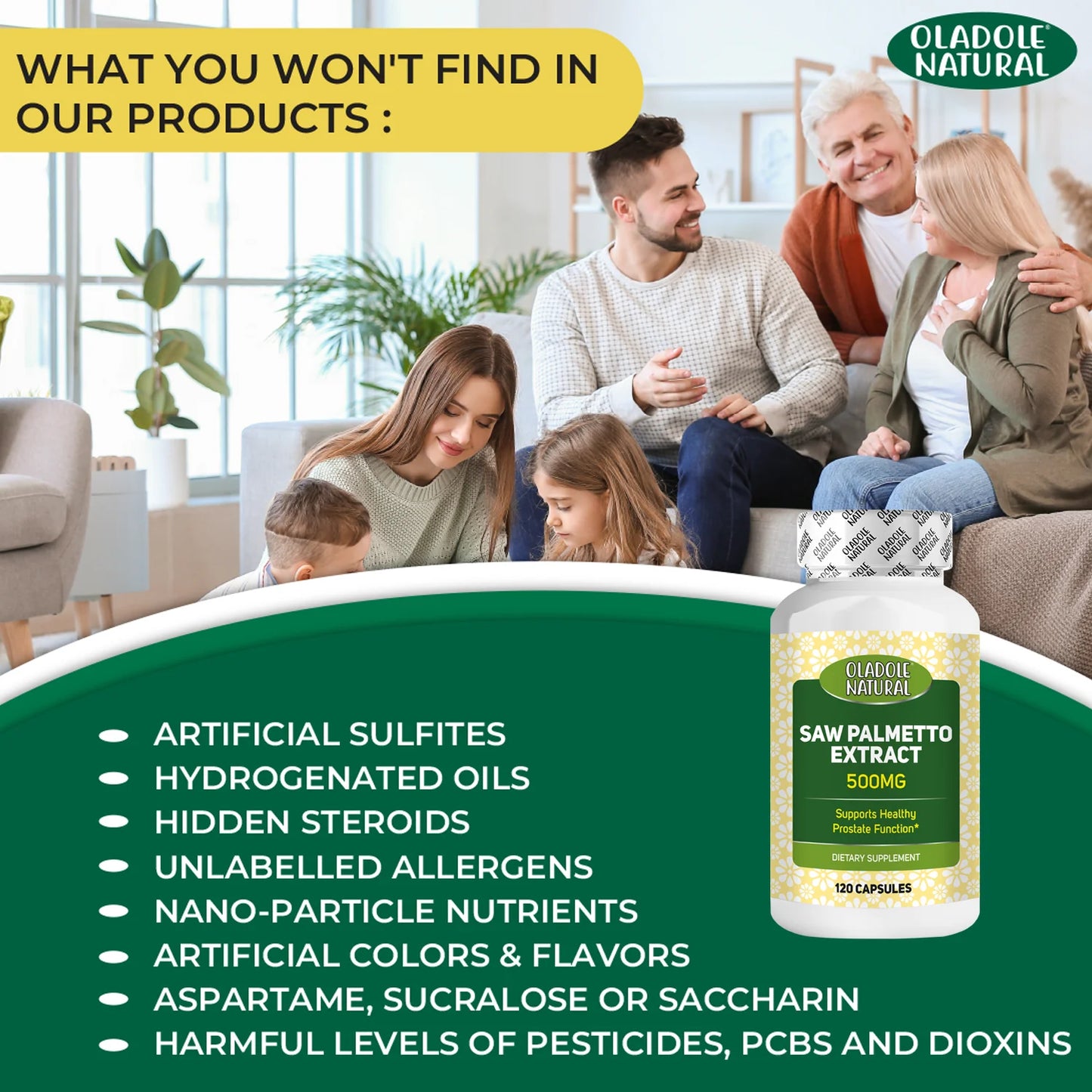 Saw Palmetto Extract 500 mg