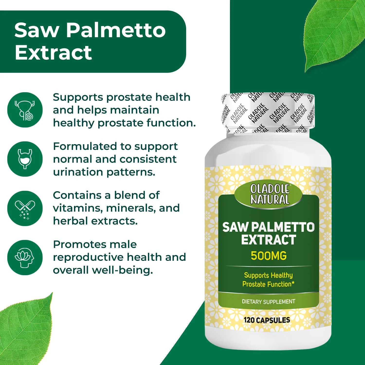 Saw Palmetto Extract 500 mg