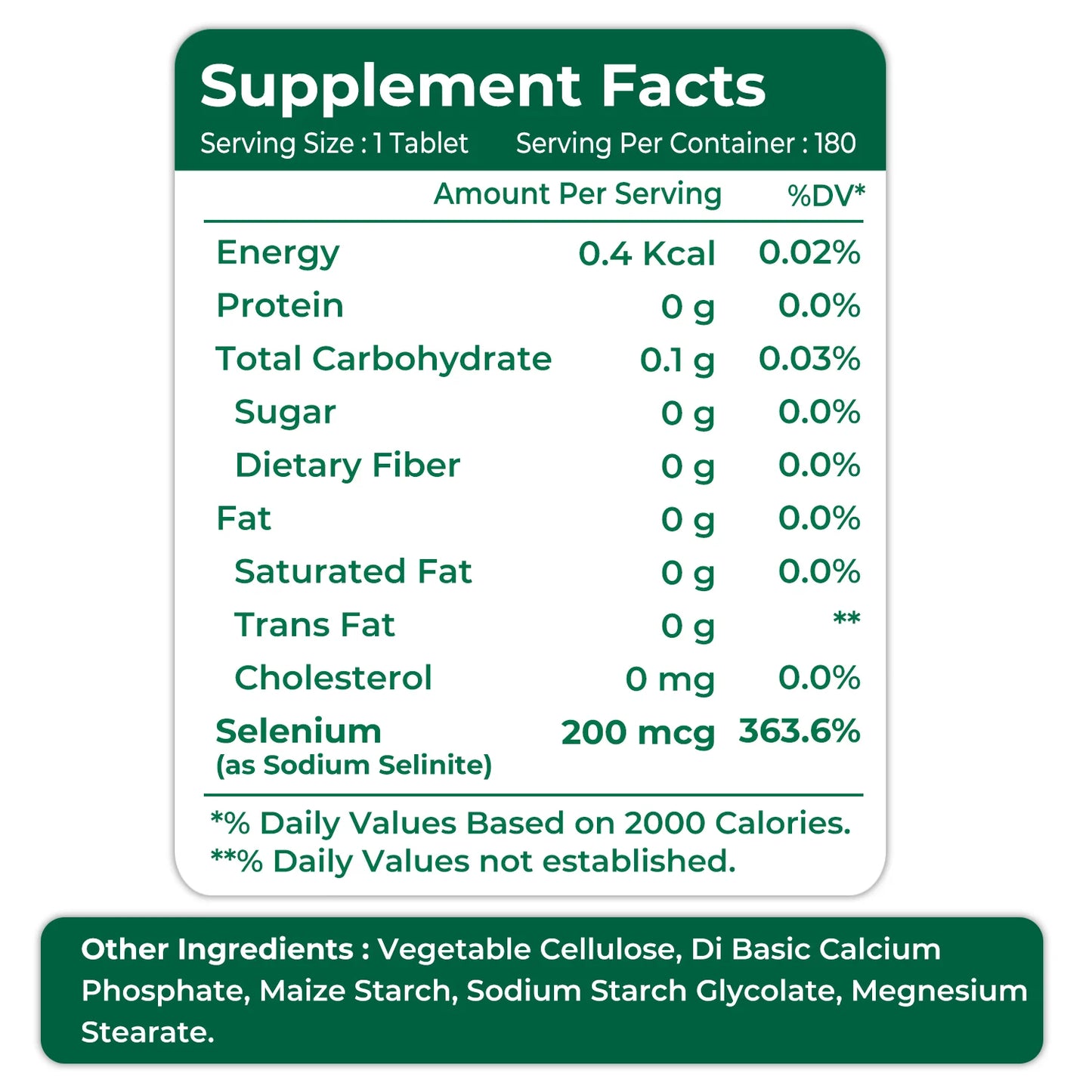 Selenium 200 mcg 