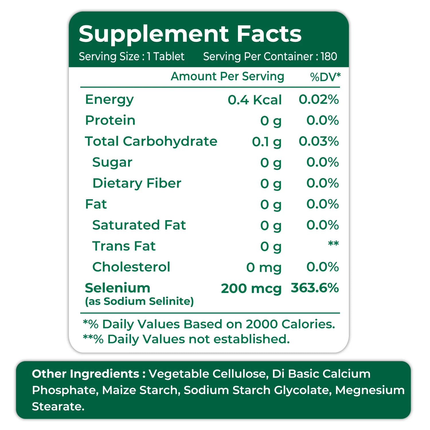 Selenium 200 mcg 