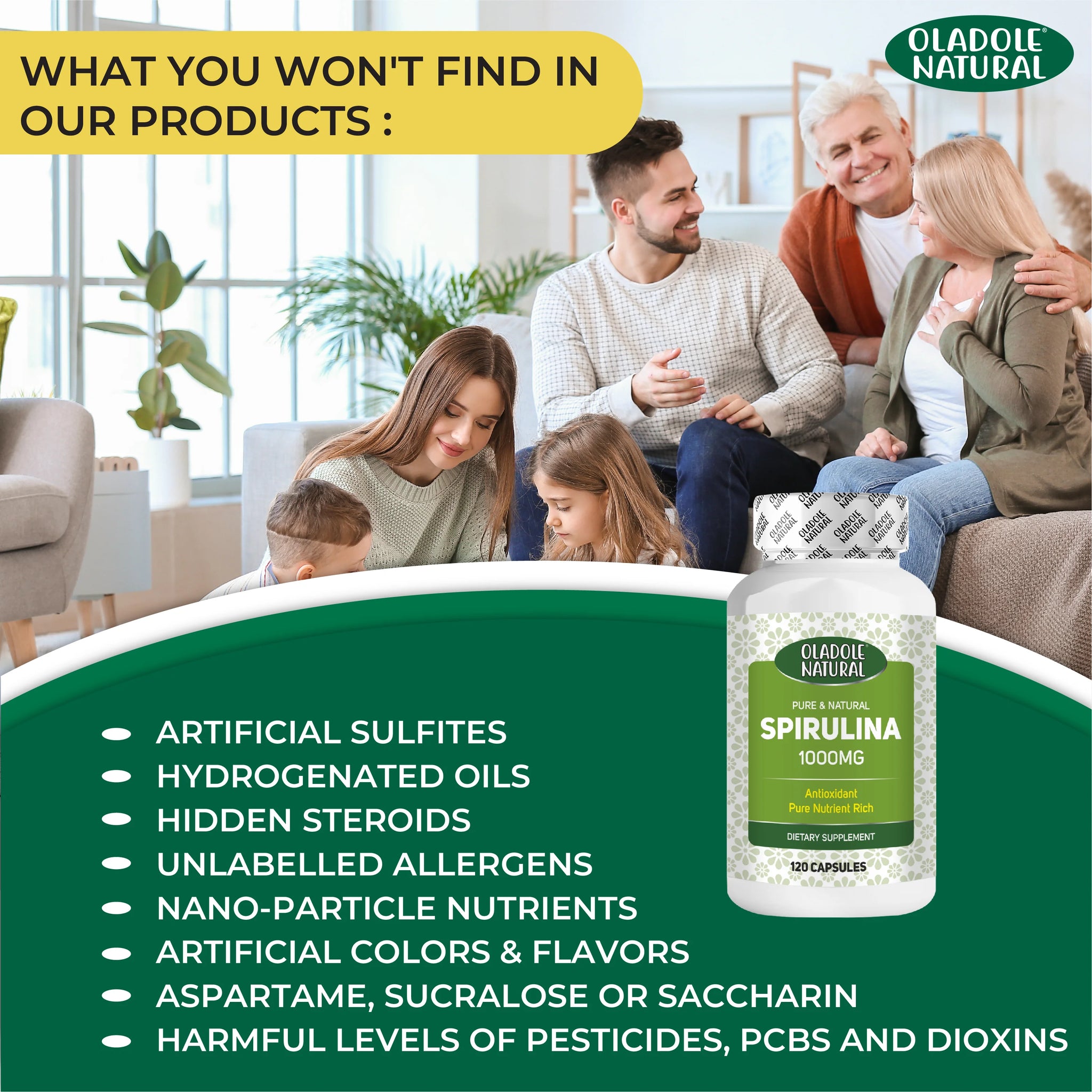 Spirulina 1000 mg