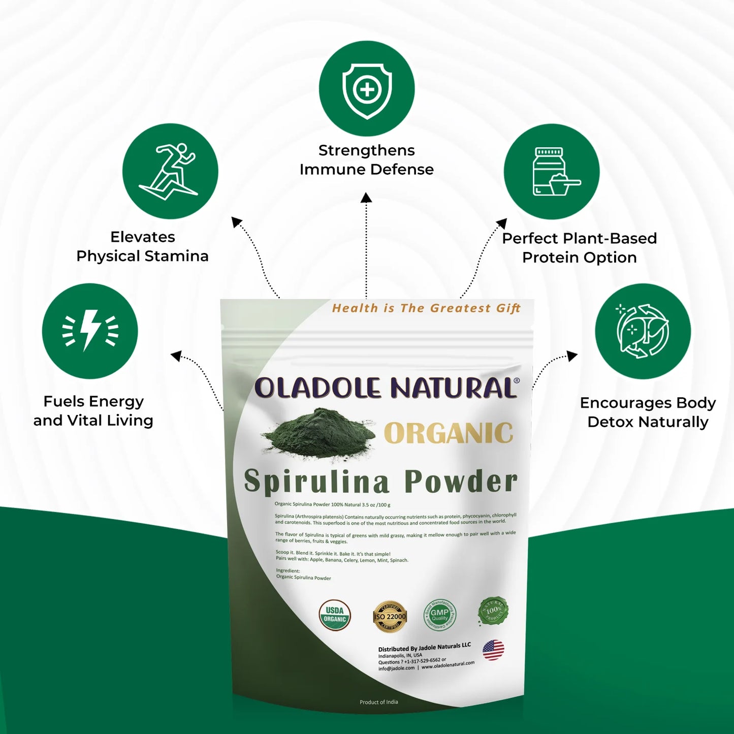 Organic Spirulina Powder 100 g