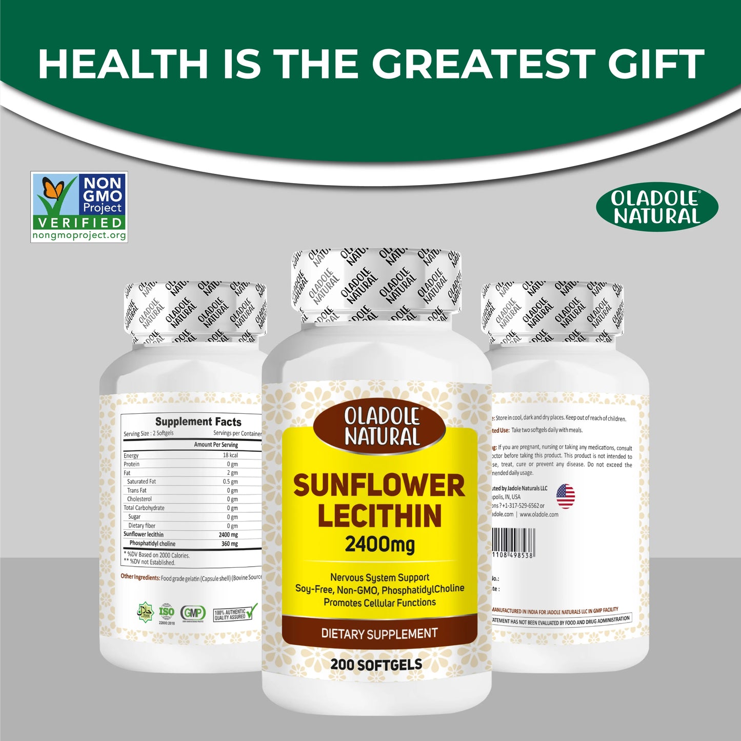 Sunflower Lecithin 2400 mg