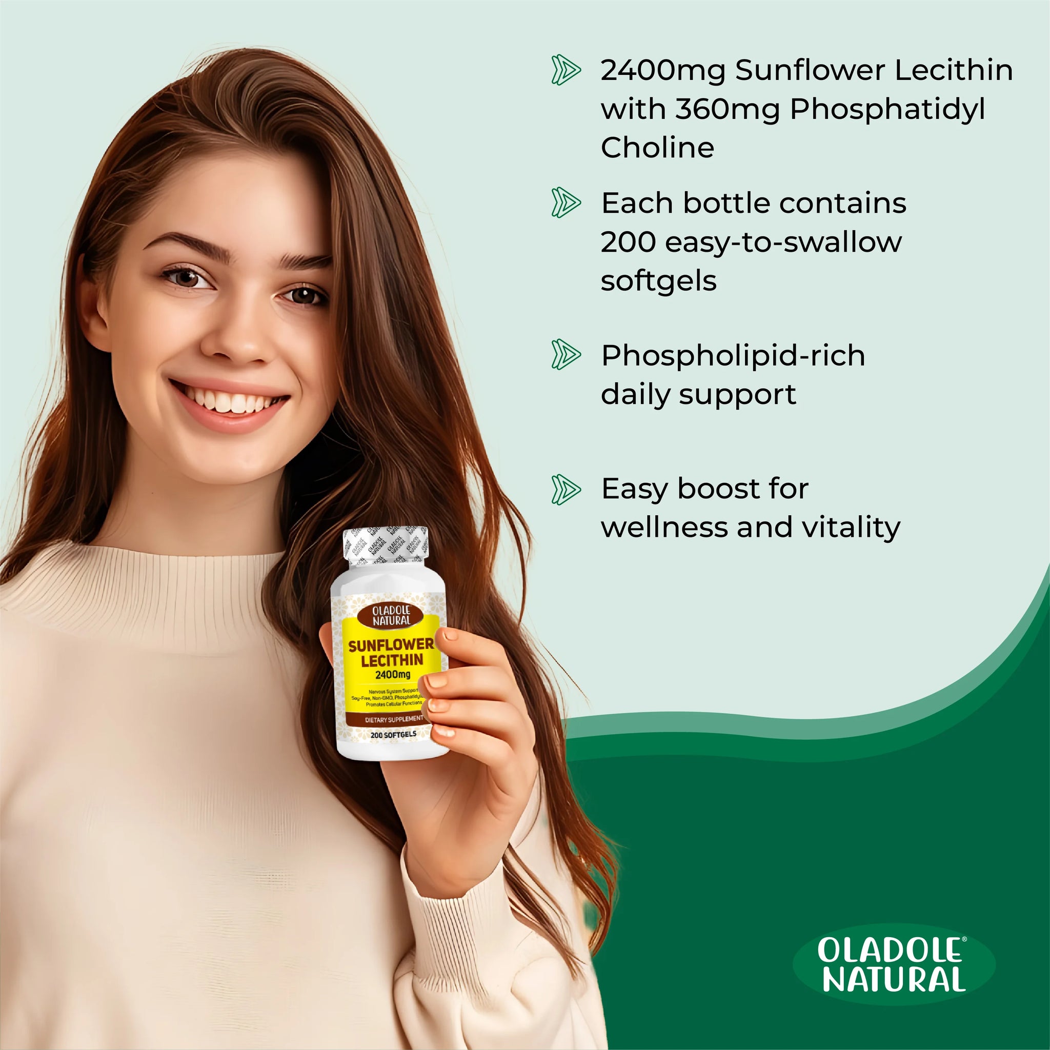 Sunflower Lecithin 2400 mg