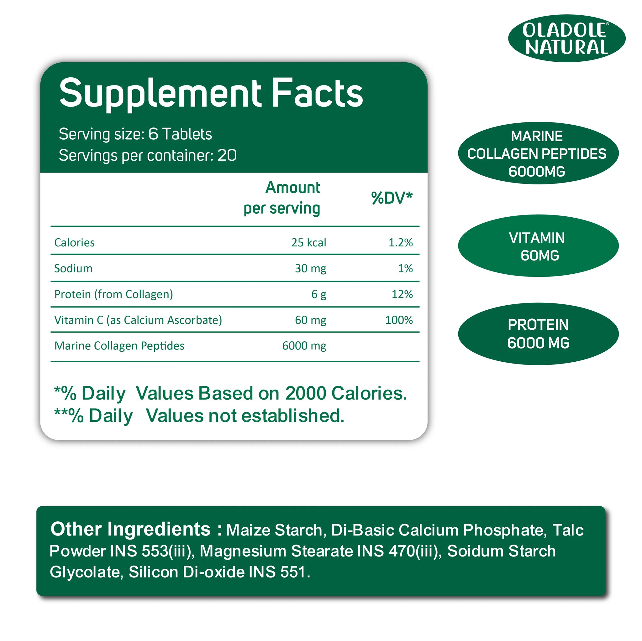 Super Collagen with Vitamin C 6000 mg