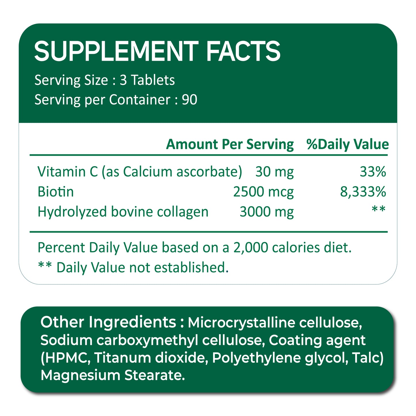 Super Collagen + Biotin - 270 Tablets