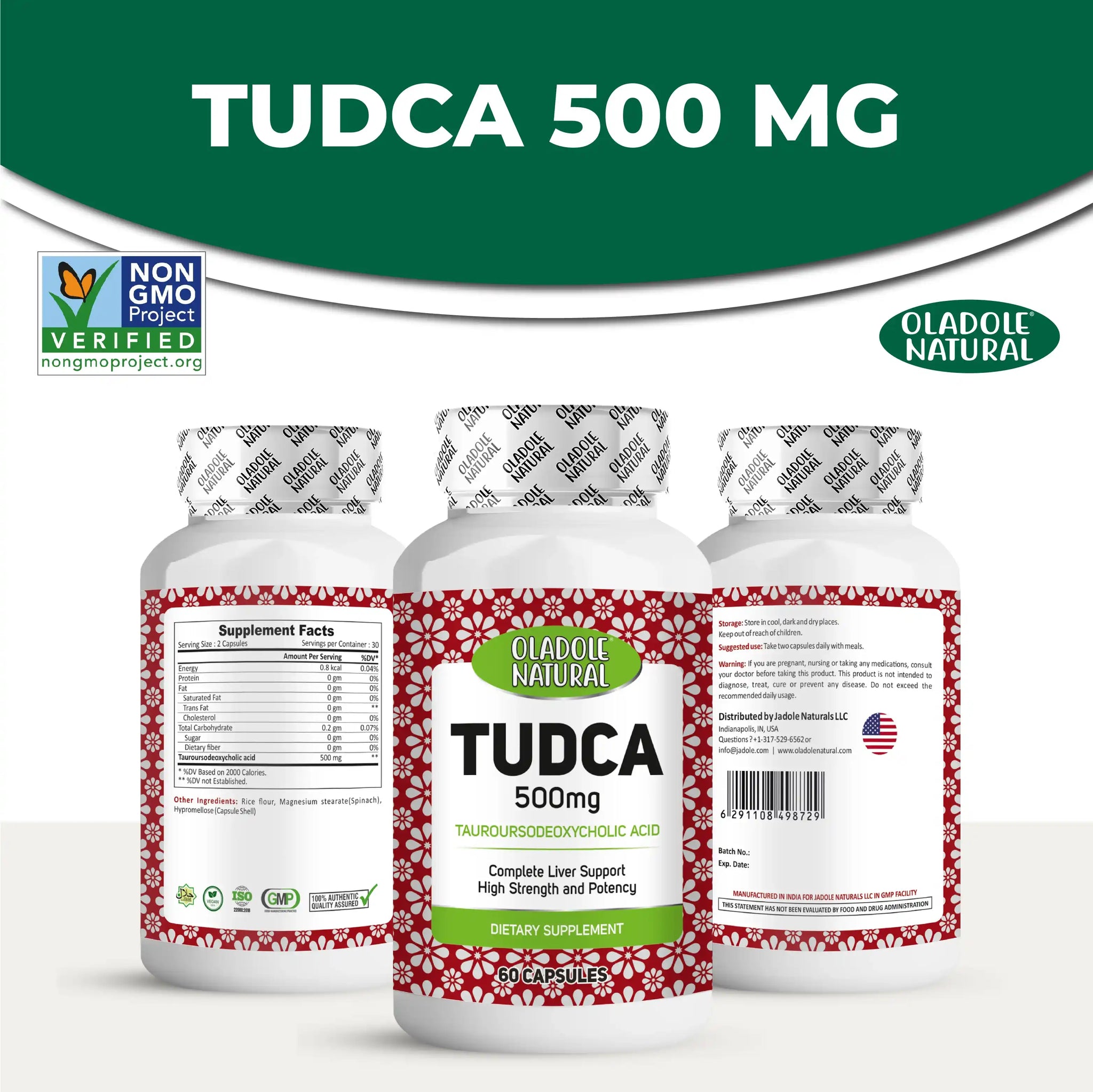 TUDCA Tauroursodeoxycholic Acid 500 mg