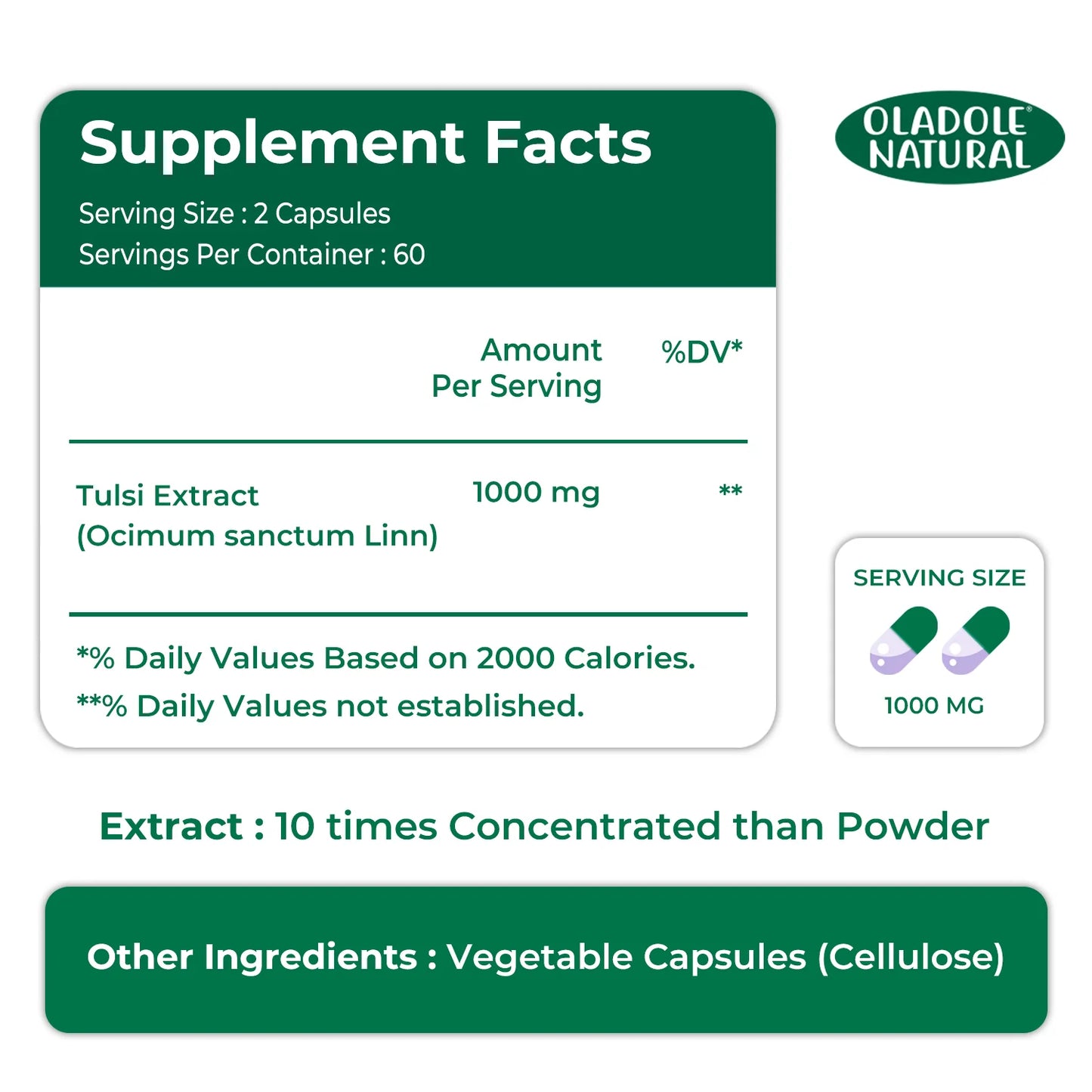 Tulsi Extract 20000 mg 