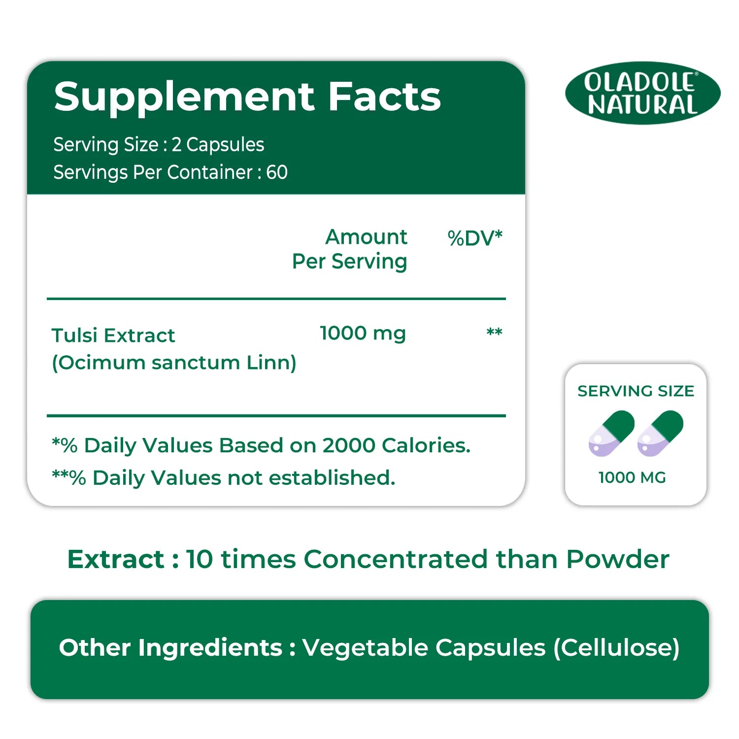 Tulsi Extract 20000 mg 