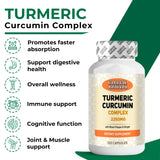 Turmeric Curcumin Complex 2265 mg - 120 Capsules