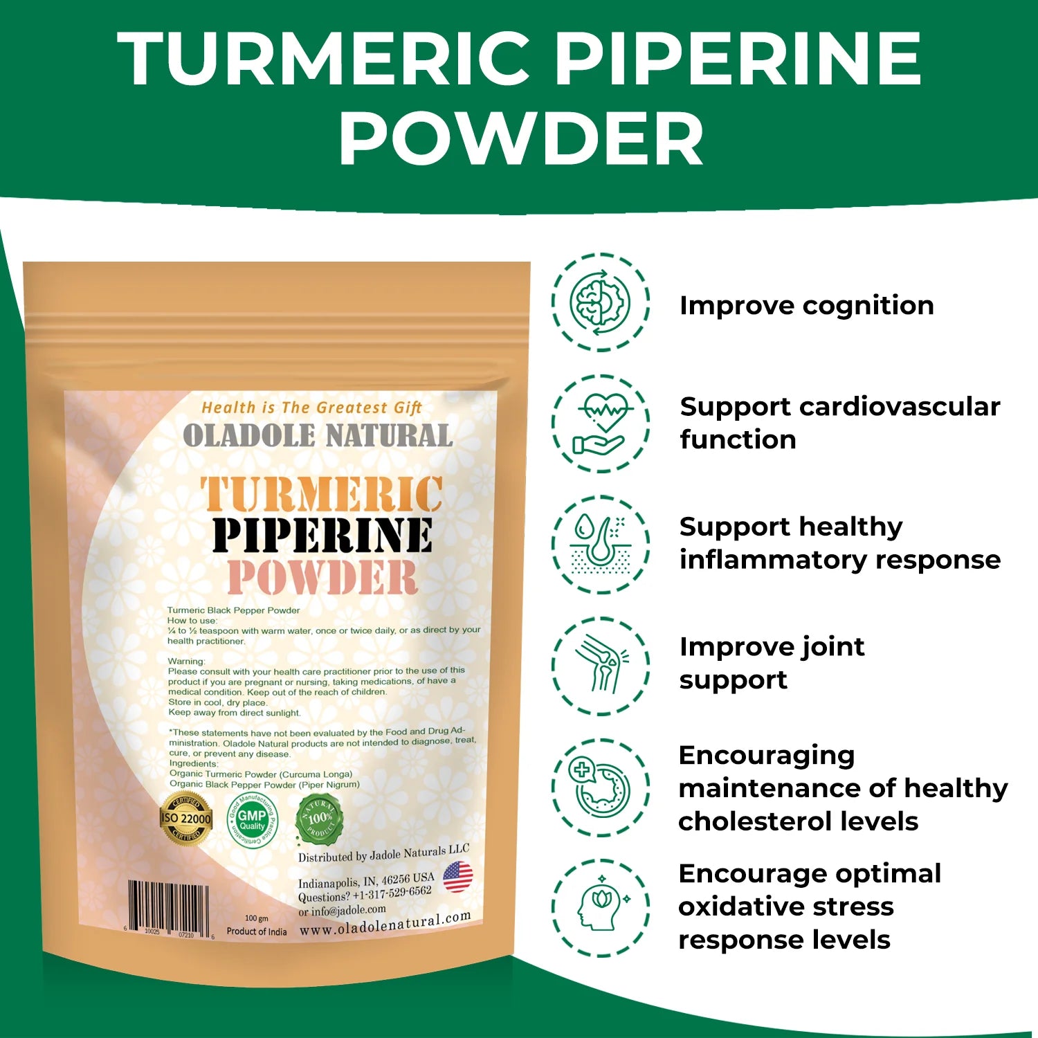 Turmeric Black Pepper Powder 100 g