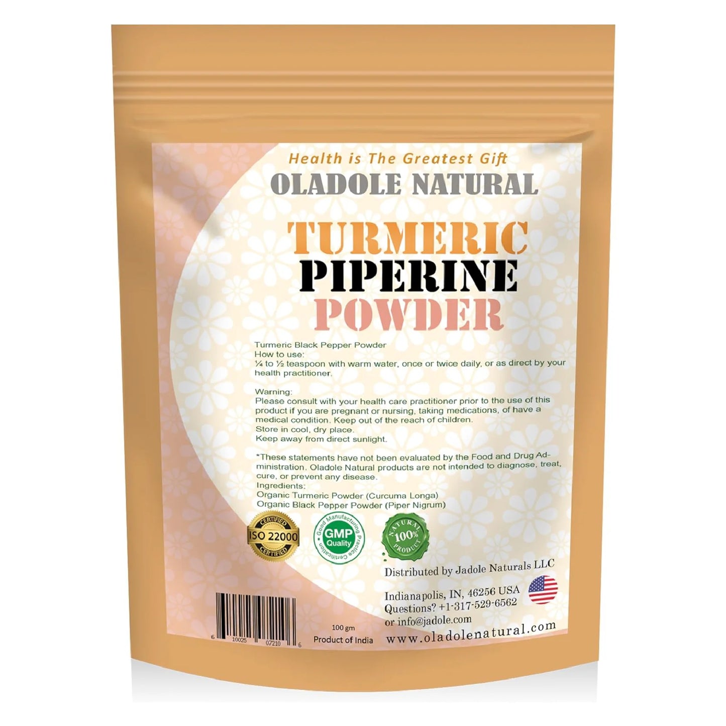 Turmeric Black Pepper Powder 100 g
