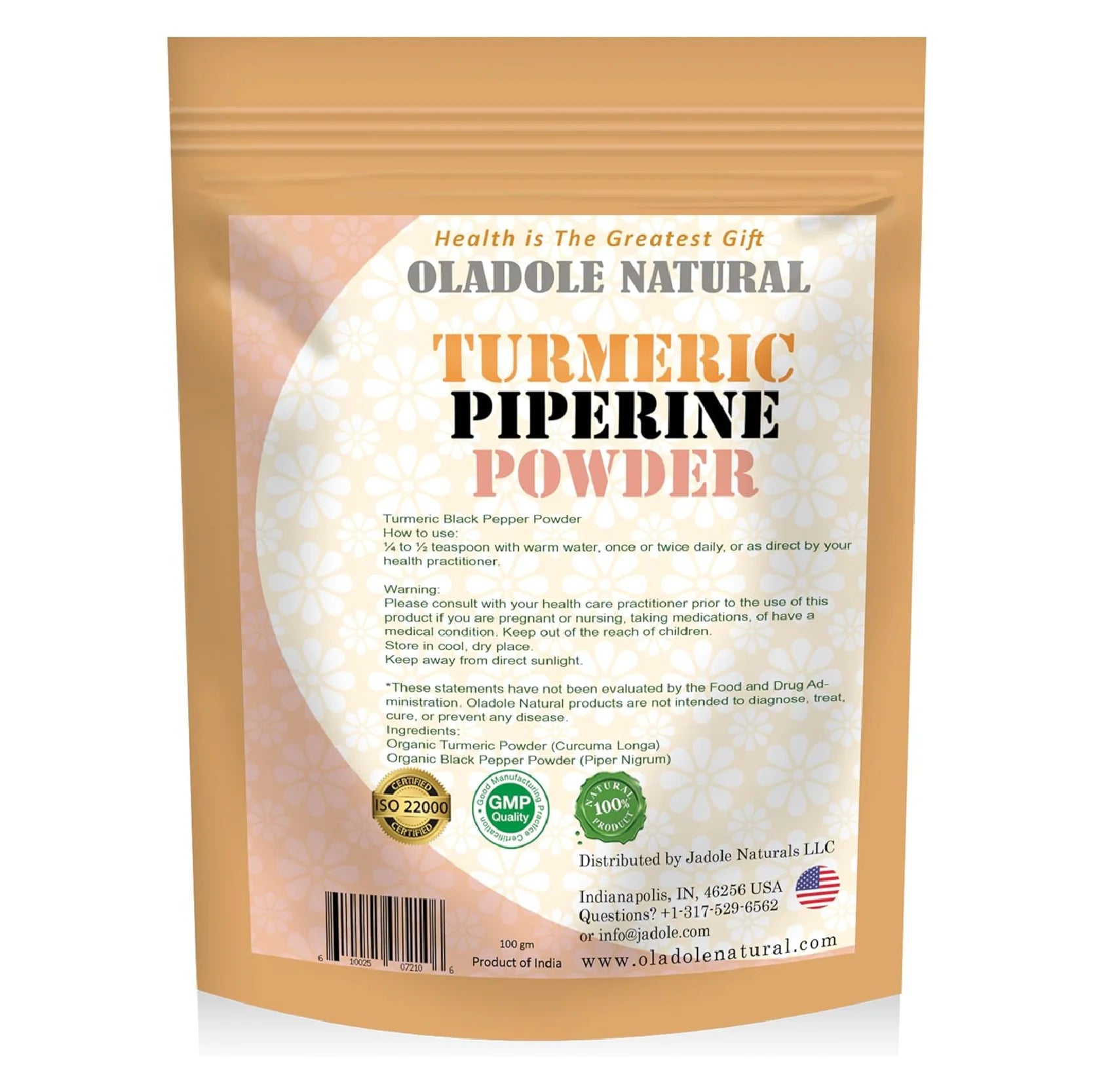 Turmeric Black Pepper Powder 100 g