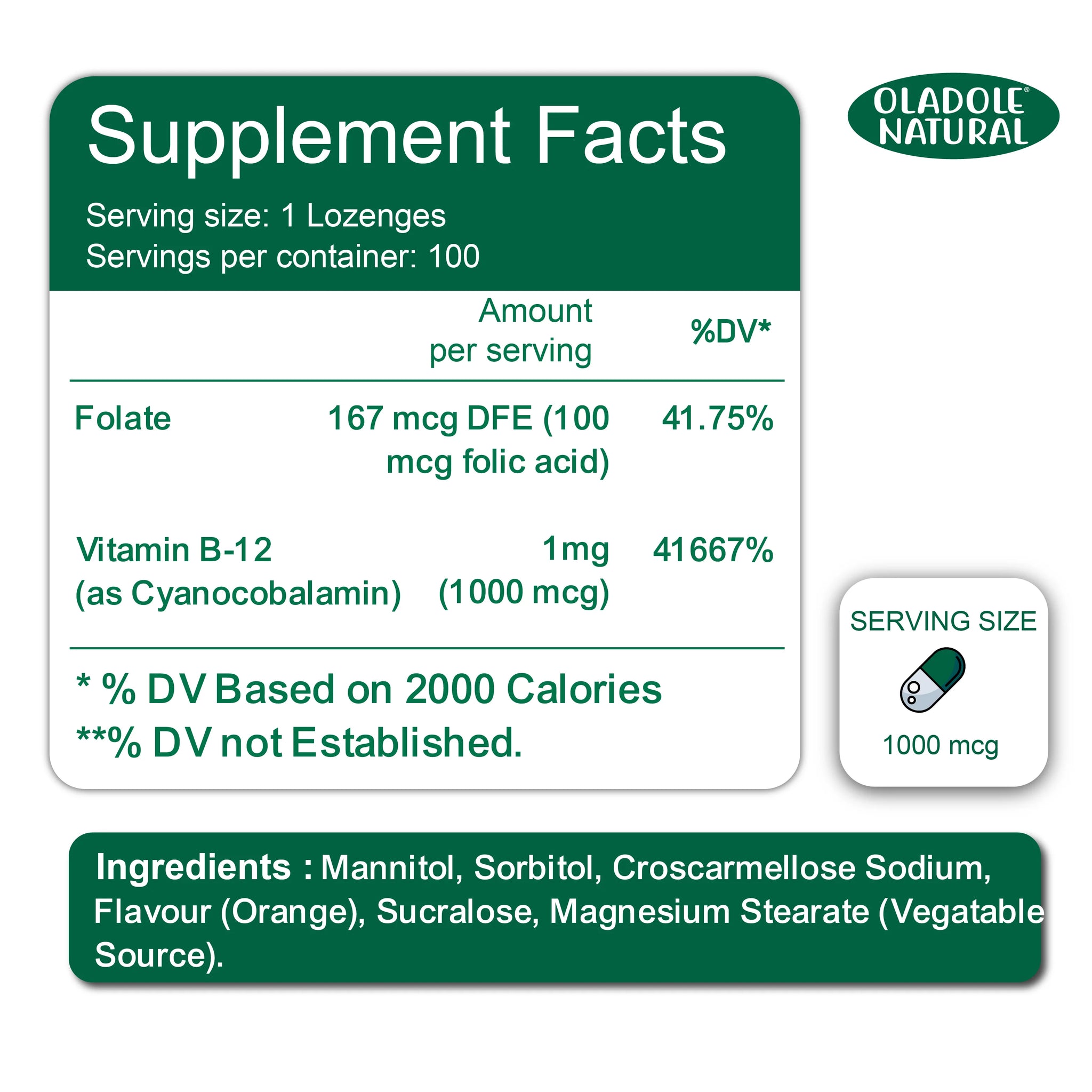 Vitamin B12 1000 mcg