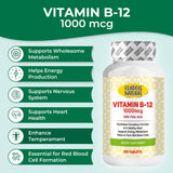 Vitamin B12 with Folic Acid 1000 mcg