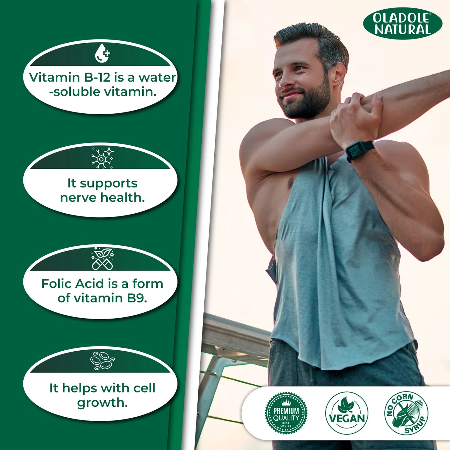 Vitamin B12 with Folic Acid 1000 mcg