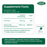 Vitamin B12 with Folic Acid 1000 mcg