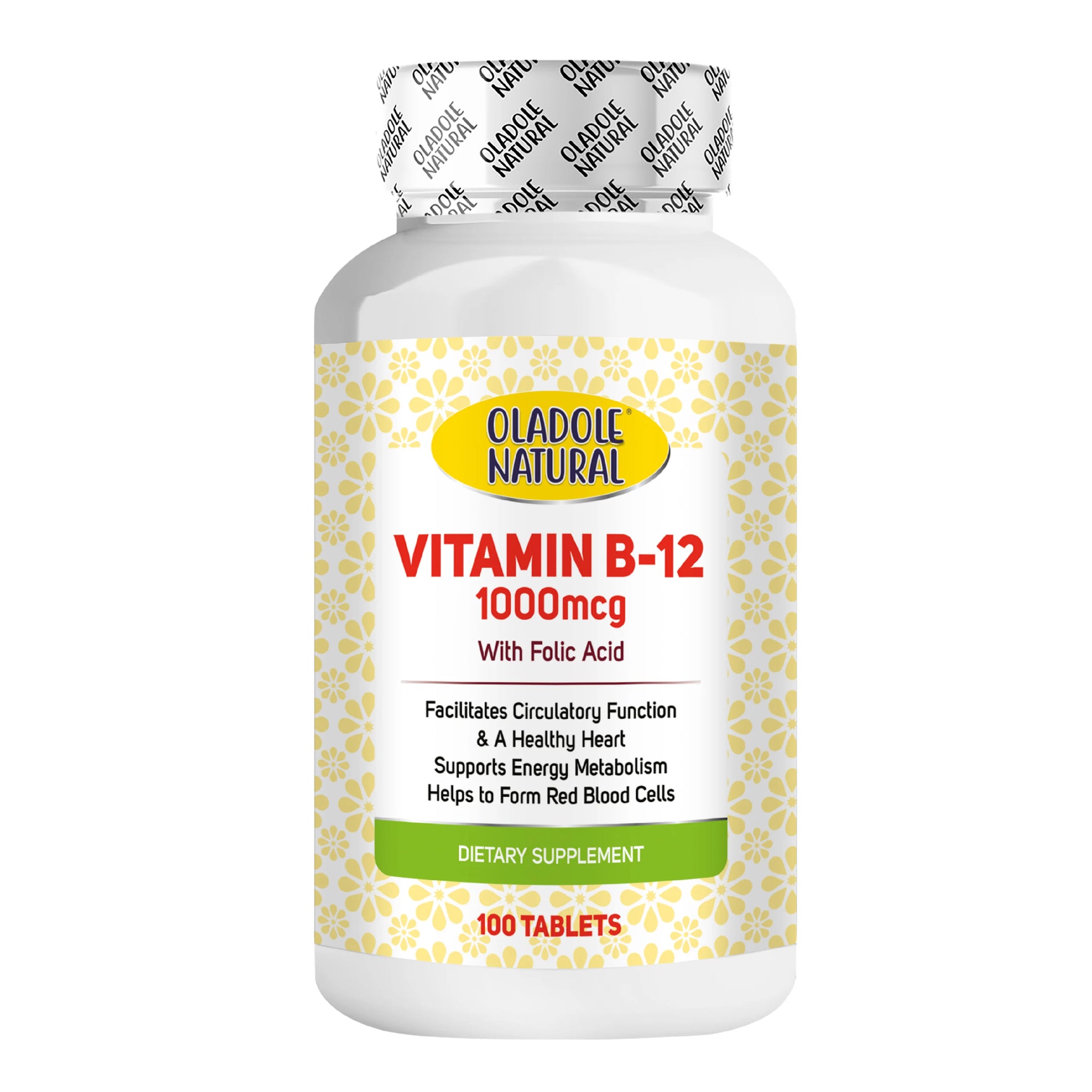 Vitamin B12 with Folic Acid 1000 mcg
