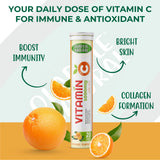 Vitamin C Effervescent + Zinc Orange Flavor 1000 mg