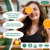 Vitamin C Effervescent + Zinc Orange Flavor 1000 mg