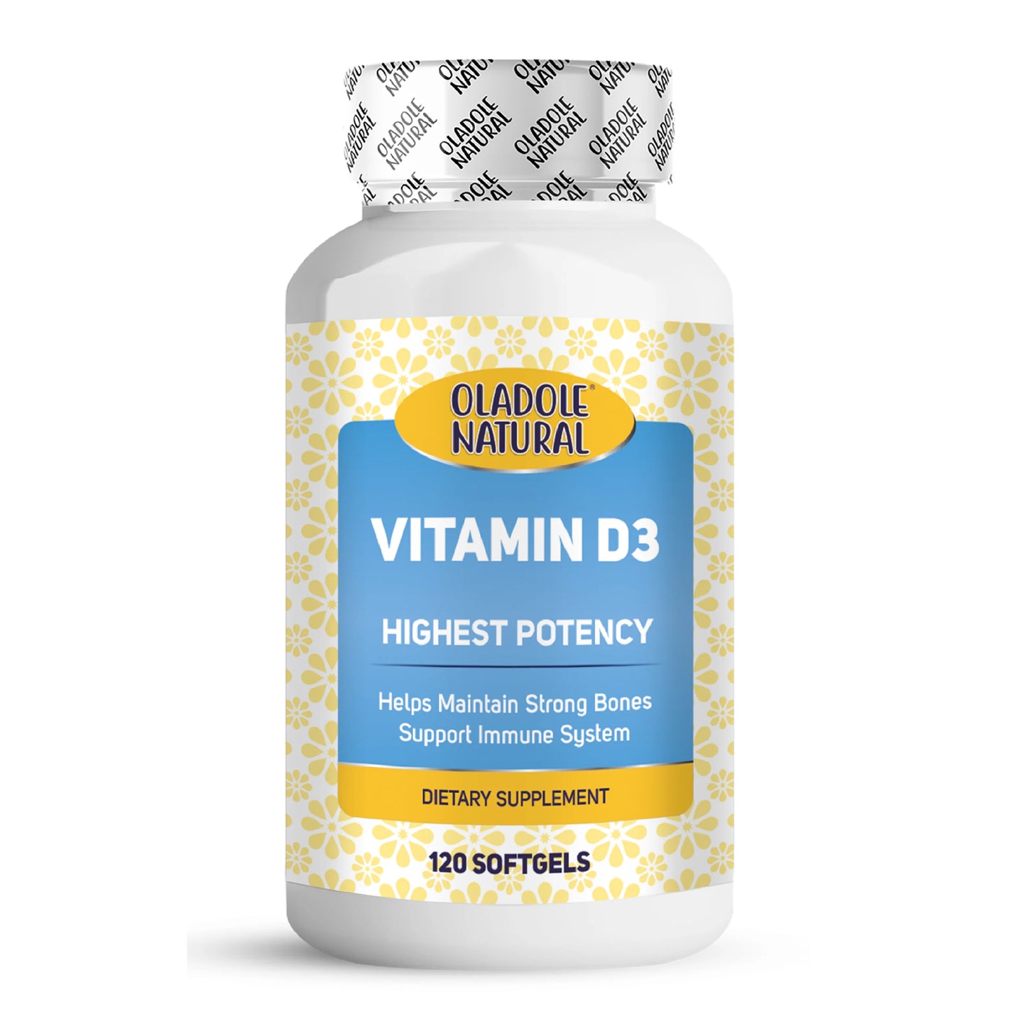 Vitamin D3 High Potency Bone & Immune Support - 120 Softgels