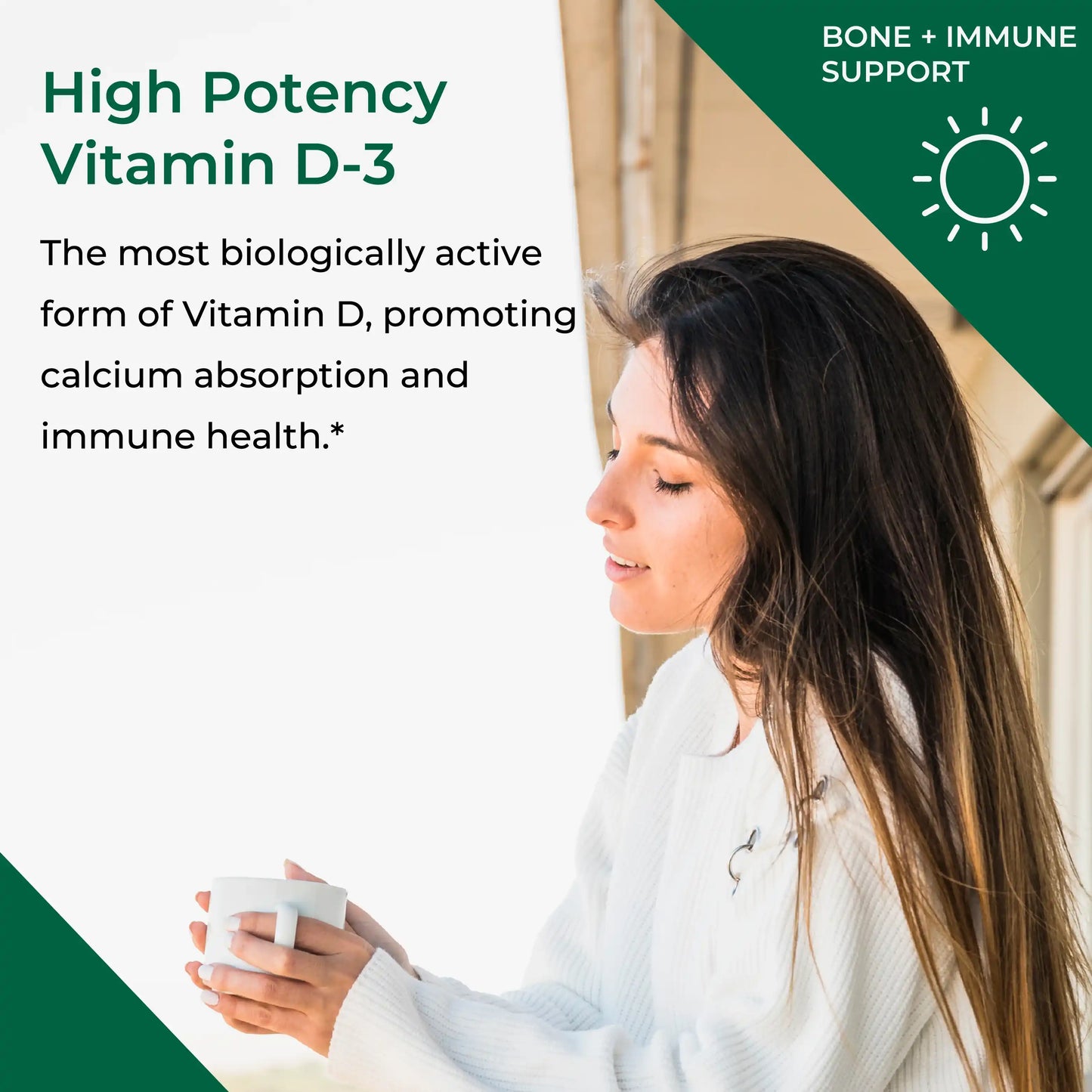 Vitamin D3 High Potency Bone & Immune Support - 120 Softgels
