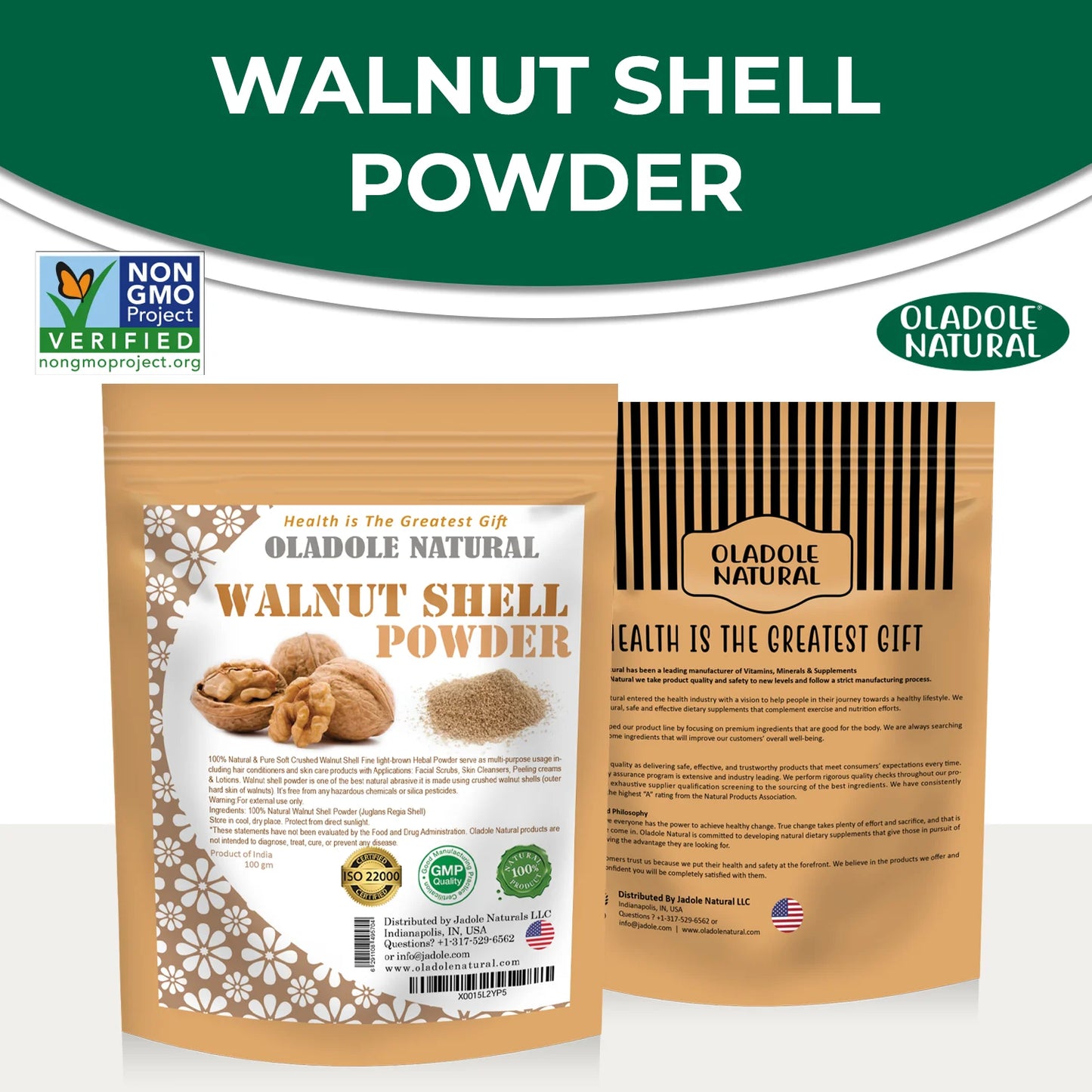 100% Natural Walnut Shell Powder 100 g