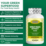 Wheat Grass 1500 mg - 120 Capsules
