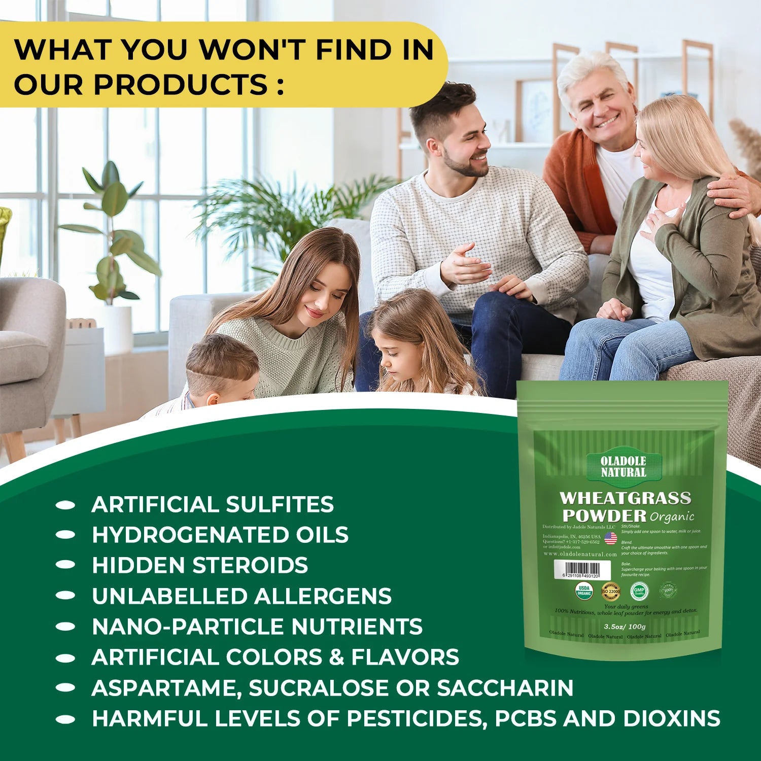 Organic Wheat Grass Powder 100 g