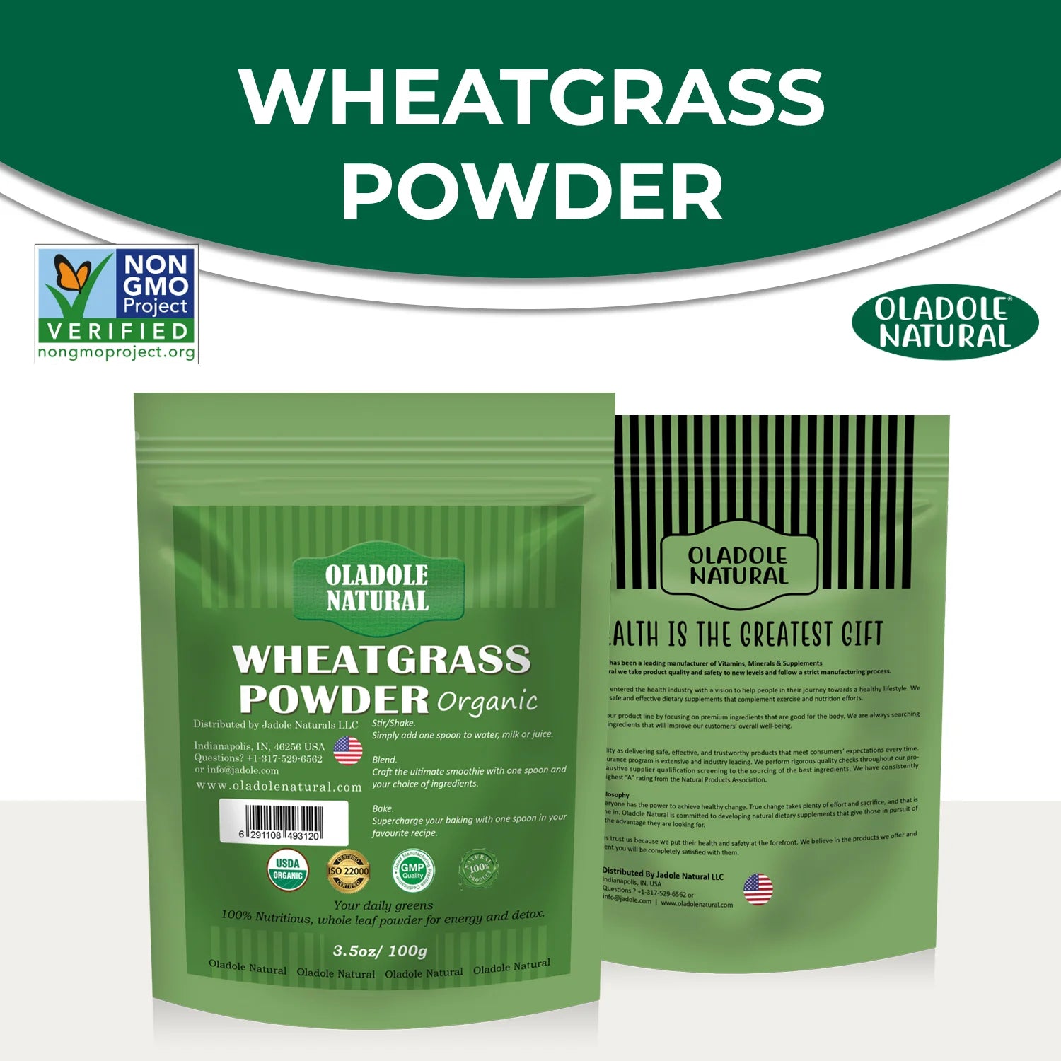 Organic Wheat Grass Powder 100 g