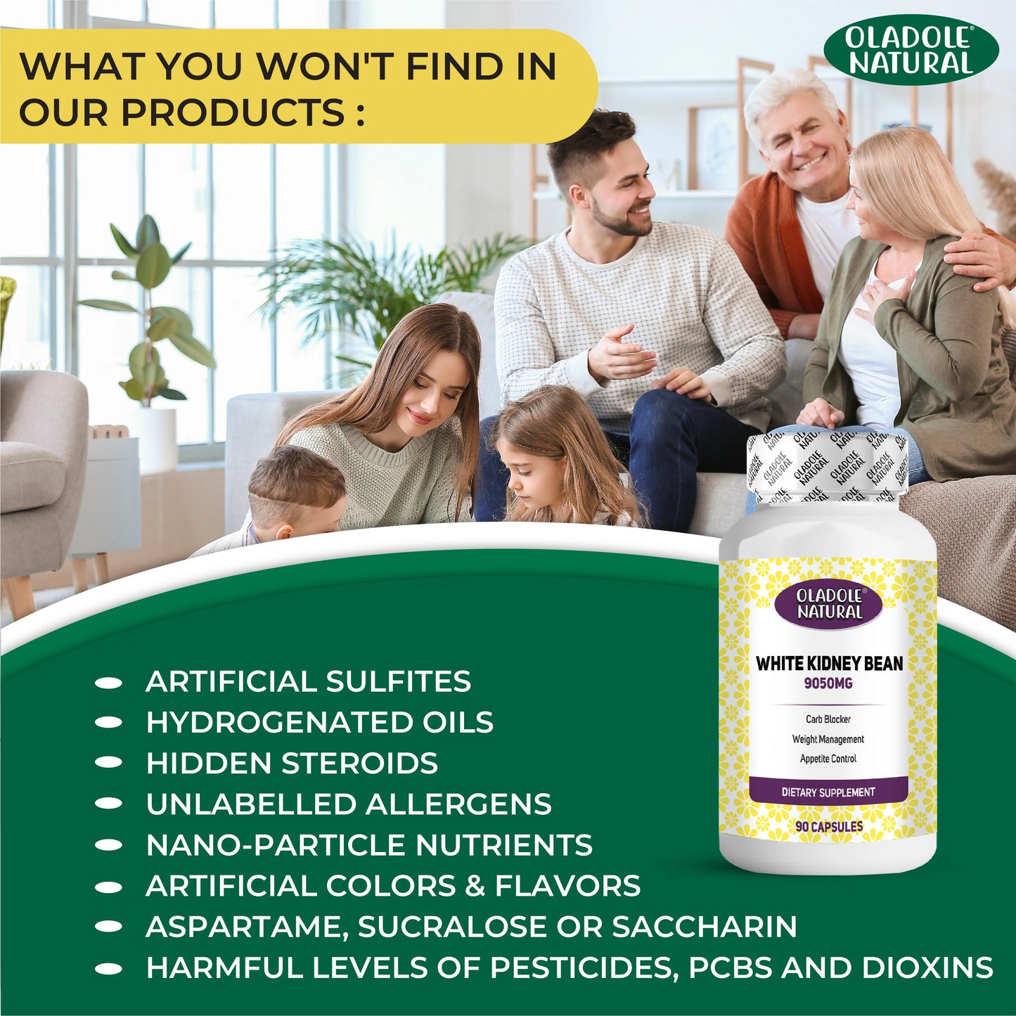 White Kidney Bean 9050 mg 