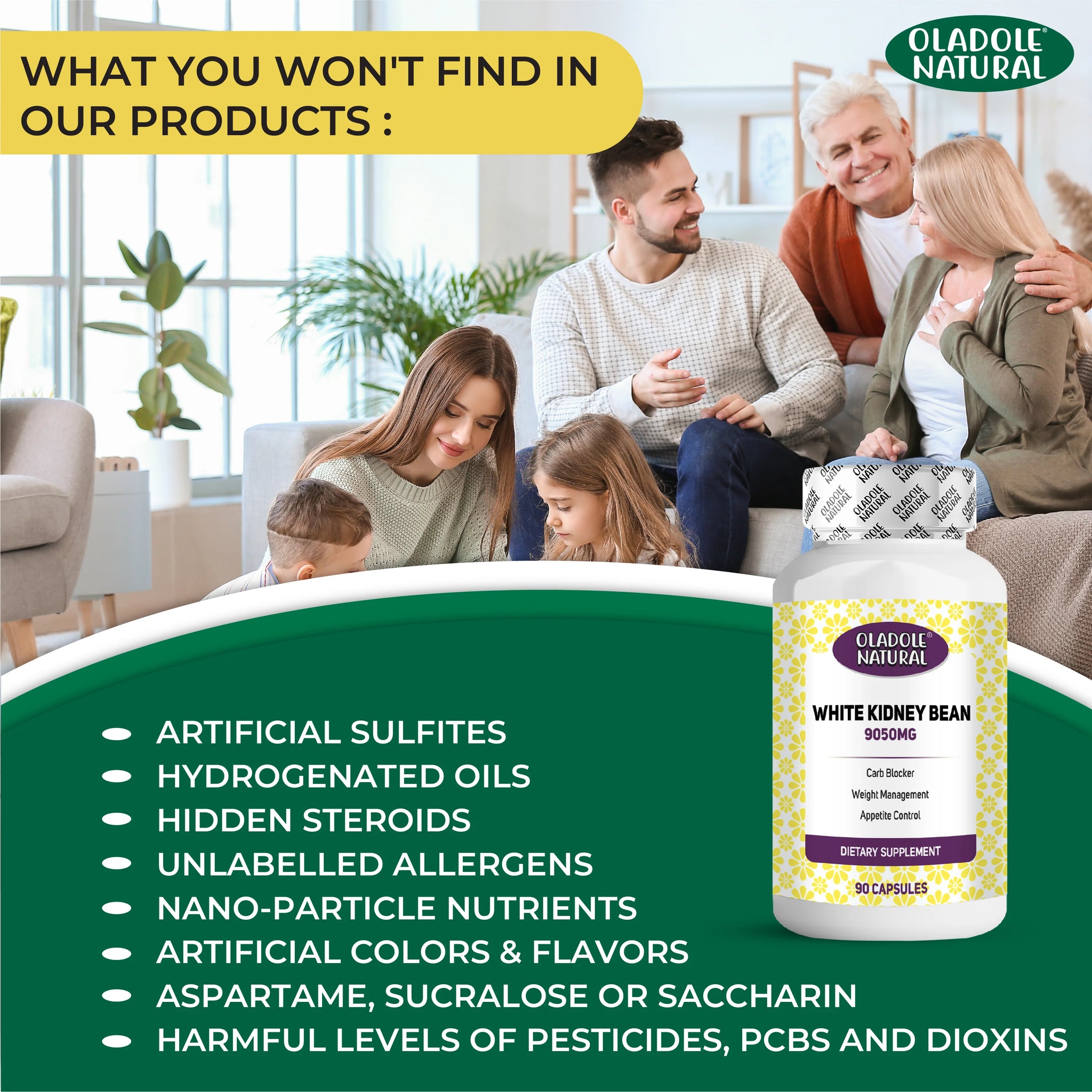 White Kidney Bean 9050 mg 