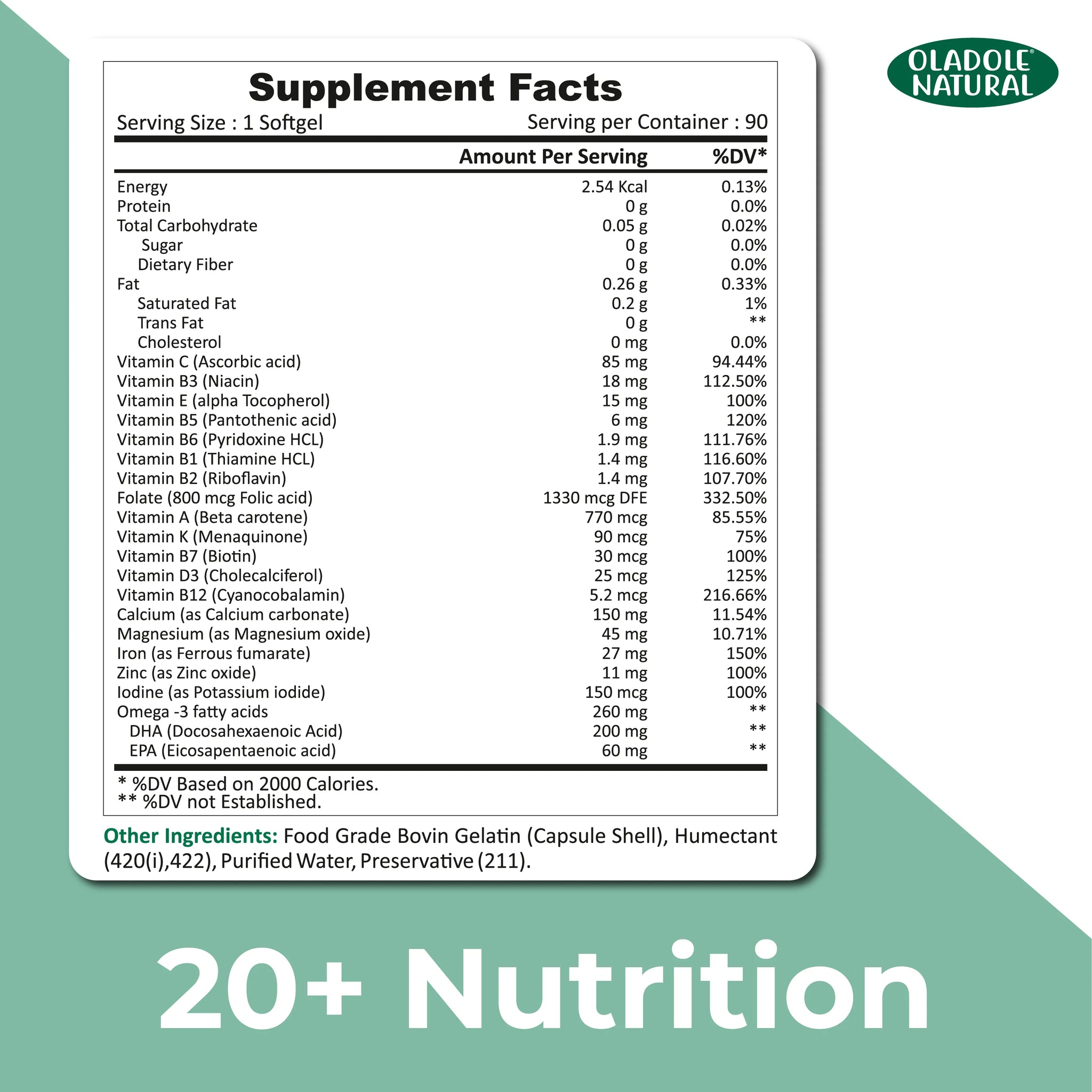 Multivitamin for Men & Women 90 softgels