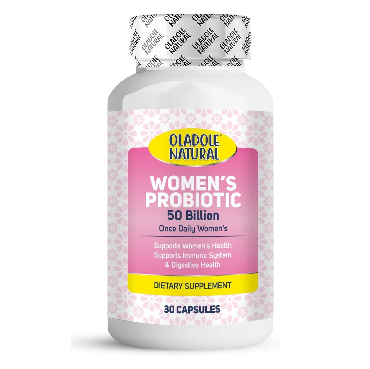 Oladole Natural Women's Probiotic 50 Billion 30 Capsules
