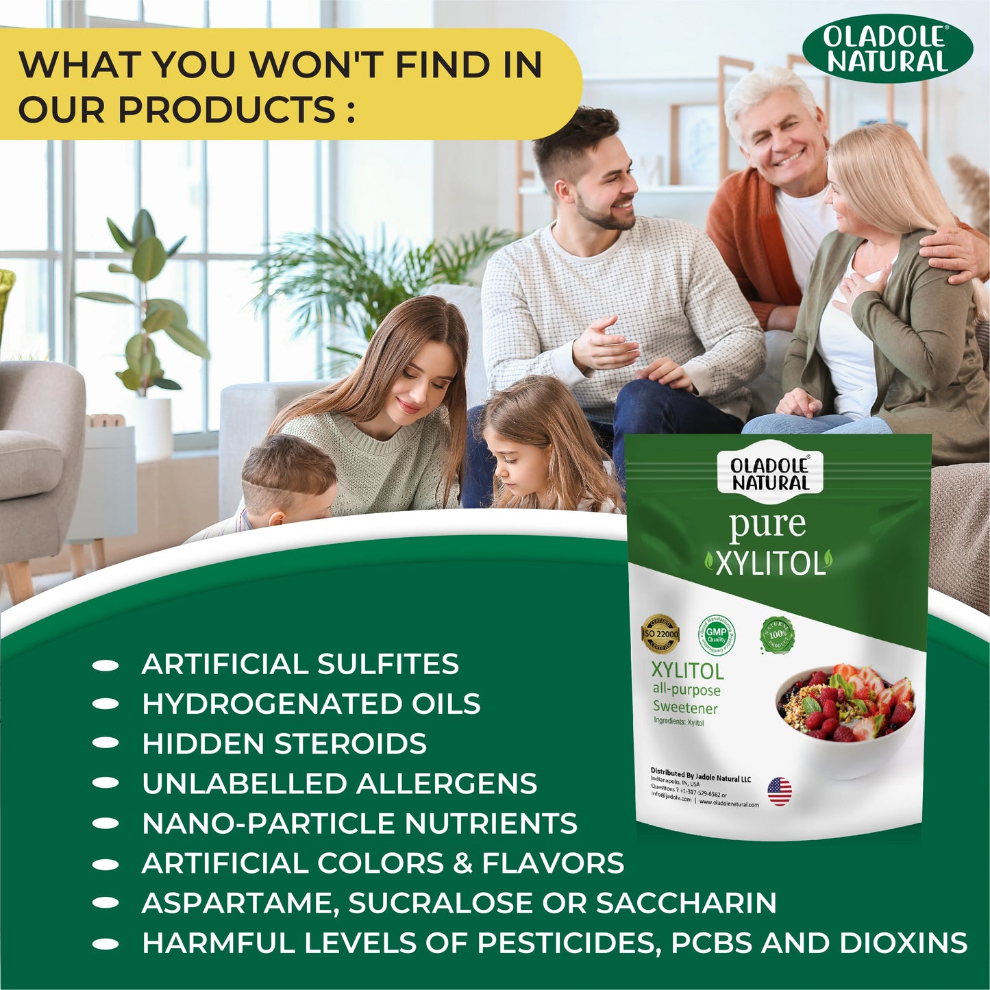 Pure Xylitol Sweetener 500 g