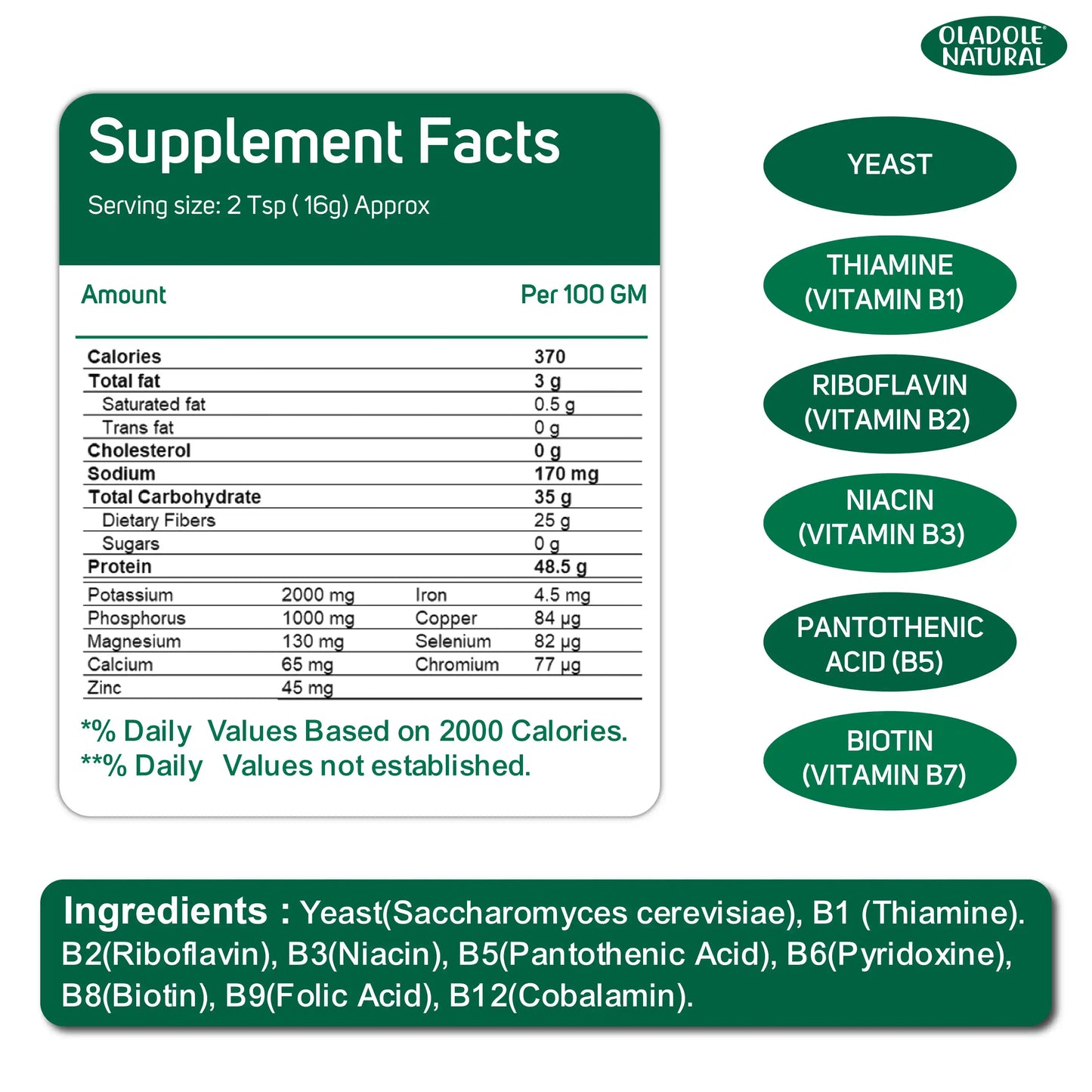 Pure Natural Nutritional Yeast Flakes