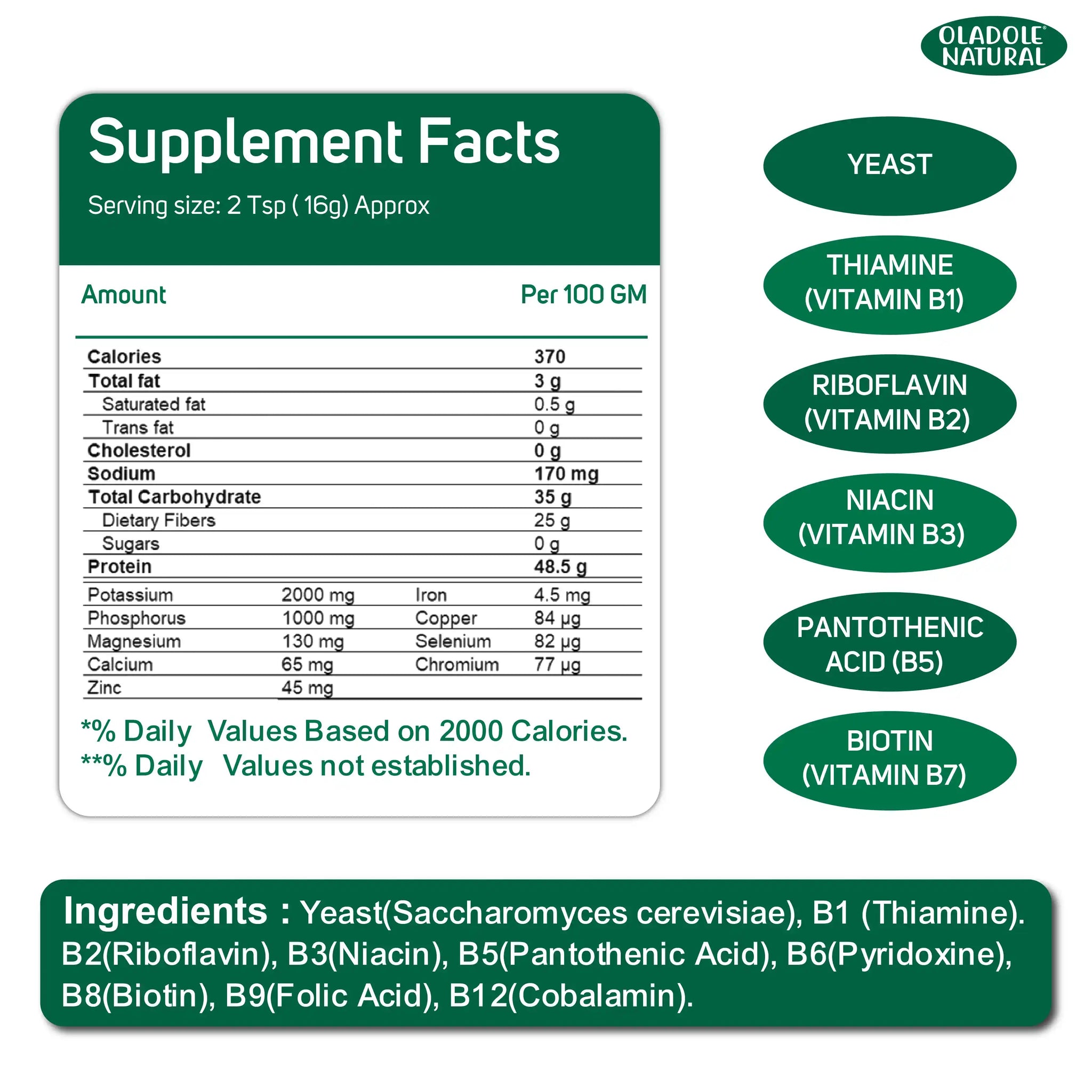 Pure Natural Nutritional Yeast Flakes