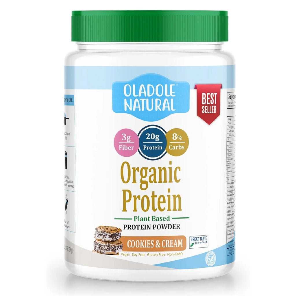 Protein Powder,Plant Based Organic-Strawberry