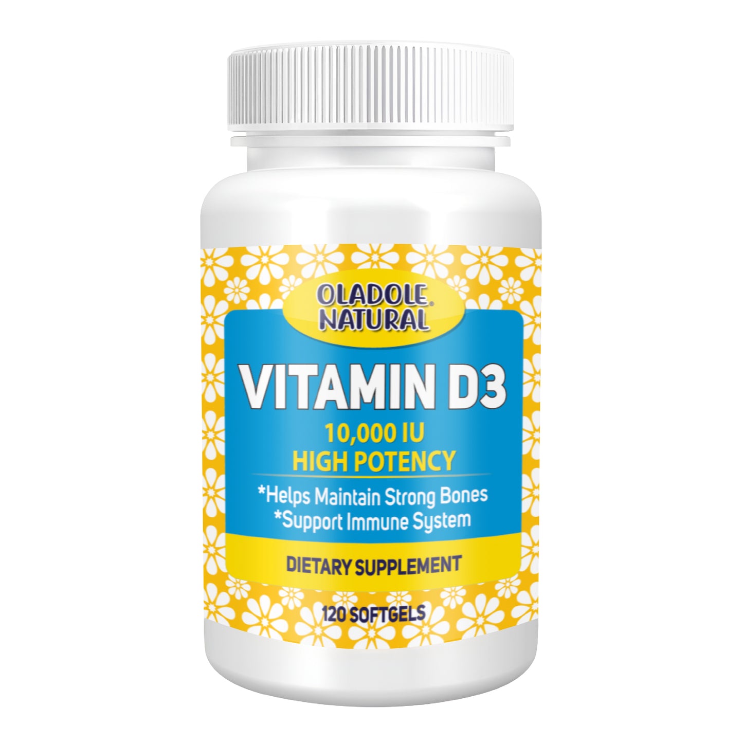 Vitamin D3 High Potency Bone & Immune Support - 120 Softgels